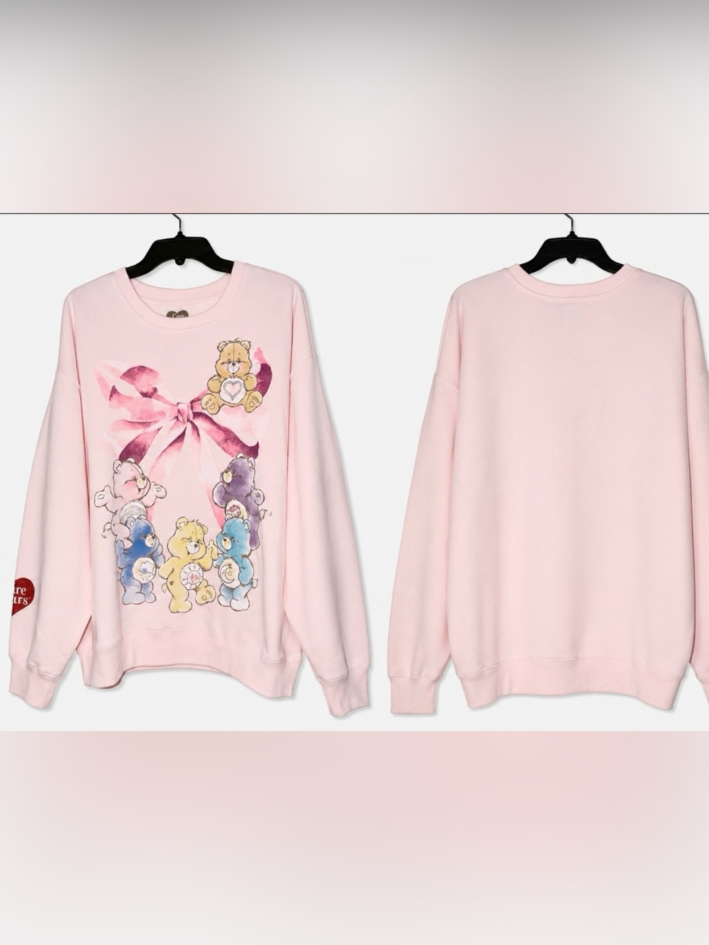 Pink Care Bears Graphic Sweatshirt